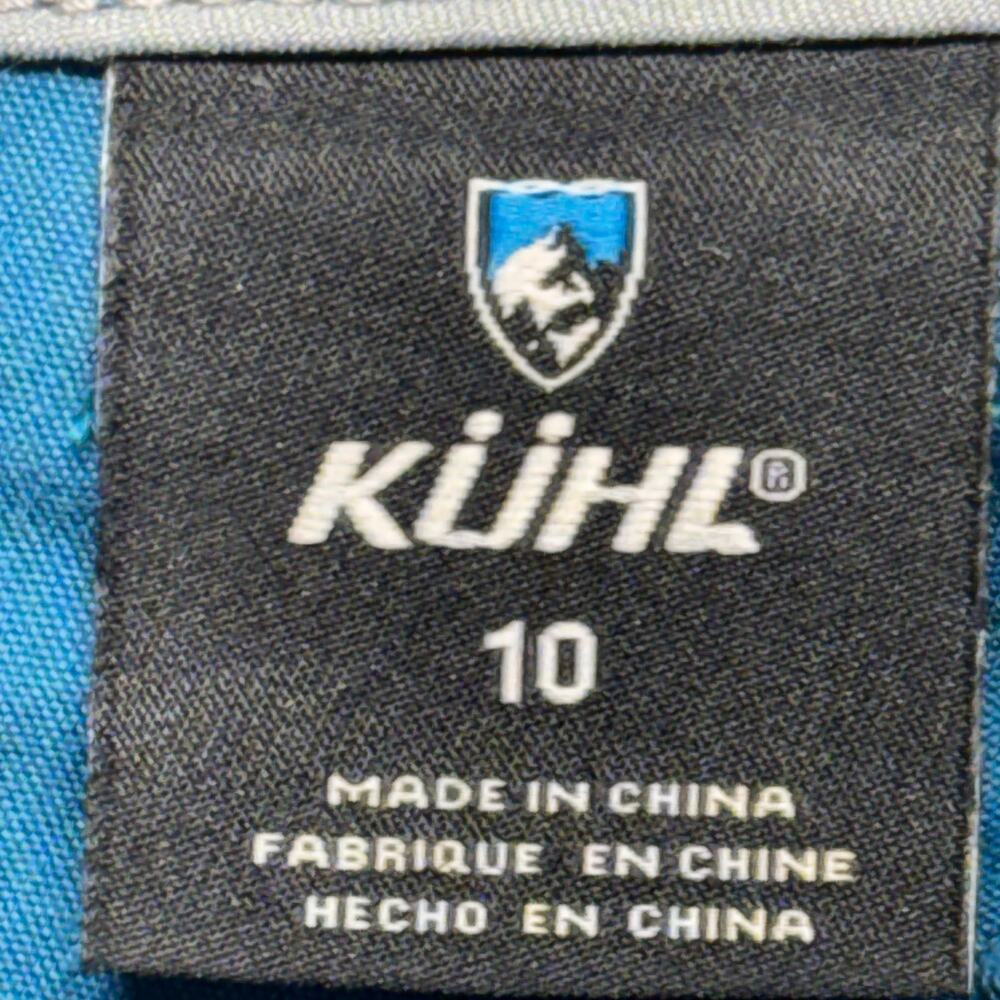 Kuhl Shorts Spire 10 Womens Blue Cargo Hiking Outdoor Bermuda Stretch Trail 6285 - Picture 4 of 12